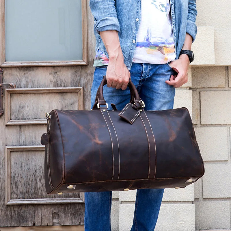 Vintage Men Genuine Leather Bag