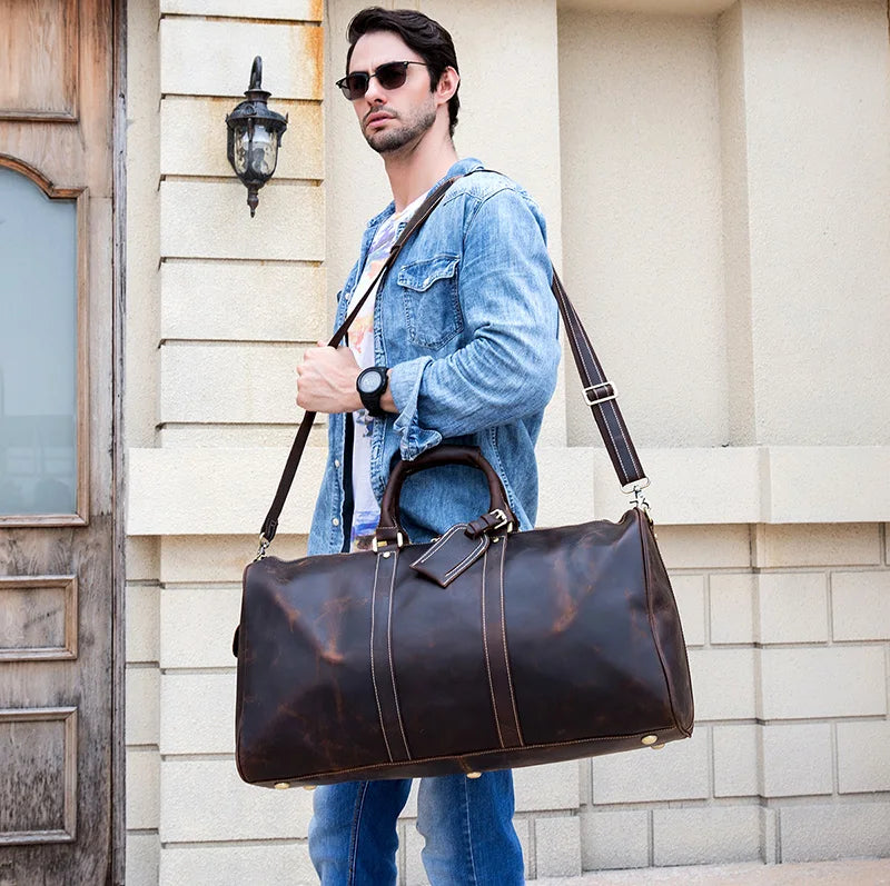 Vintage Men Genuine Leather Bag