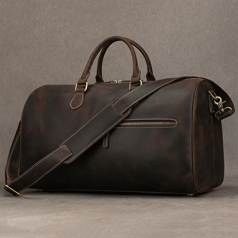 Vintage Leather Travel Bag