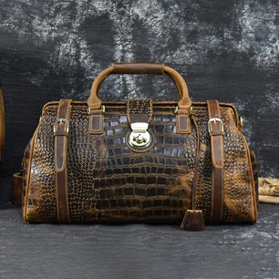 Vintage Cow Leather Travel bag
