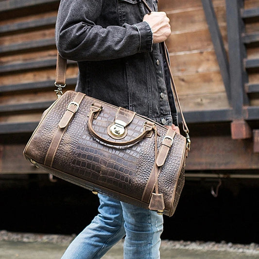 Vintage Cow Leather Travel bag