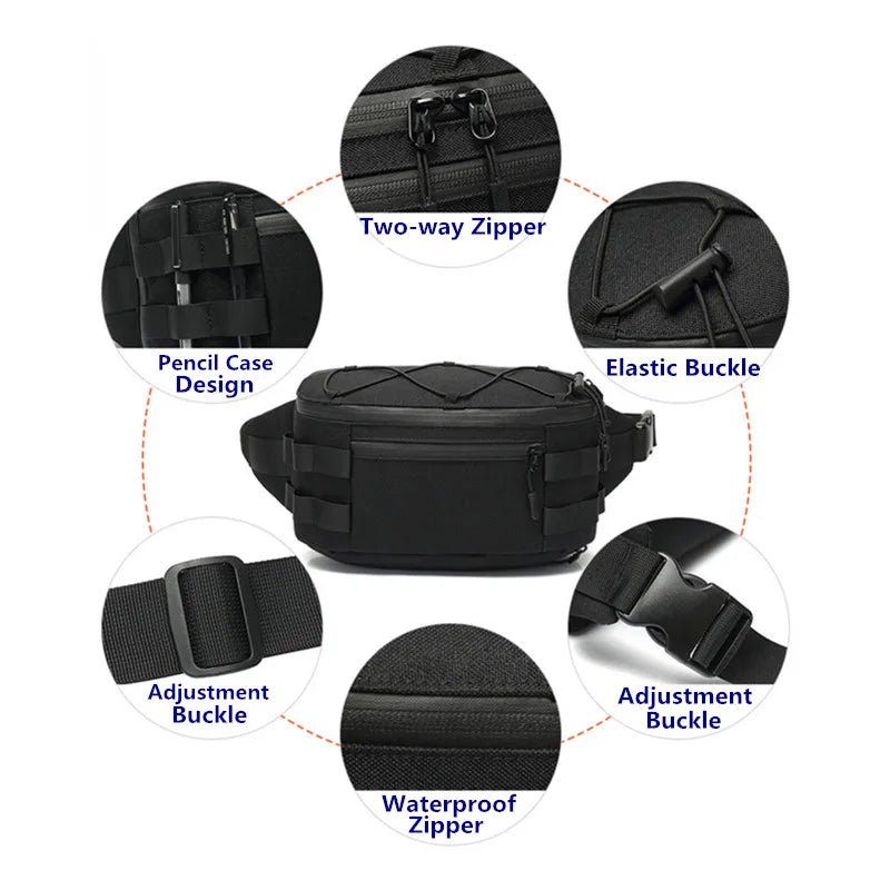 Men Chest Pack Belt Bag