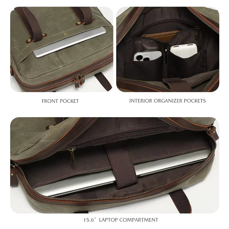 Canvas Laptop Briefcase