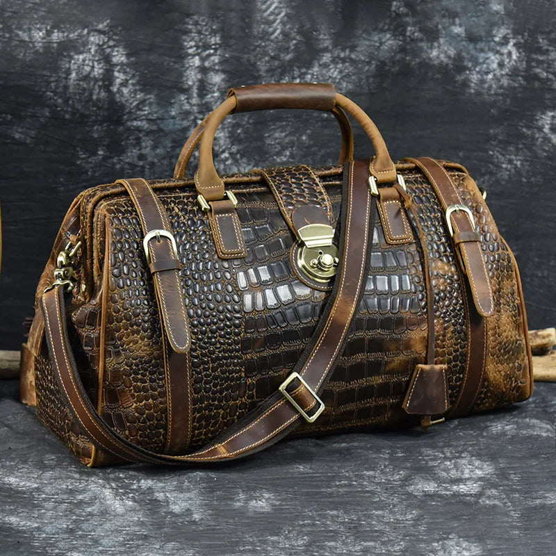 Vintage Cow Leather Travel bag