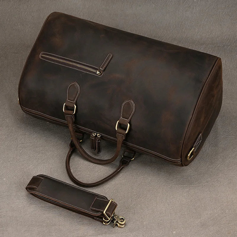 Vintage Leather Travel Bag