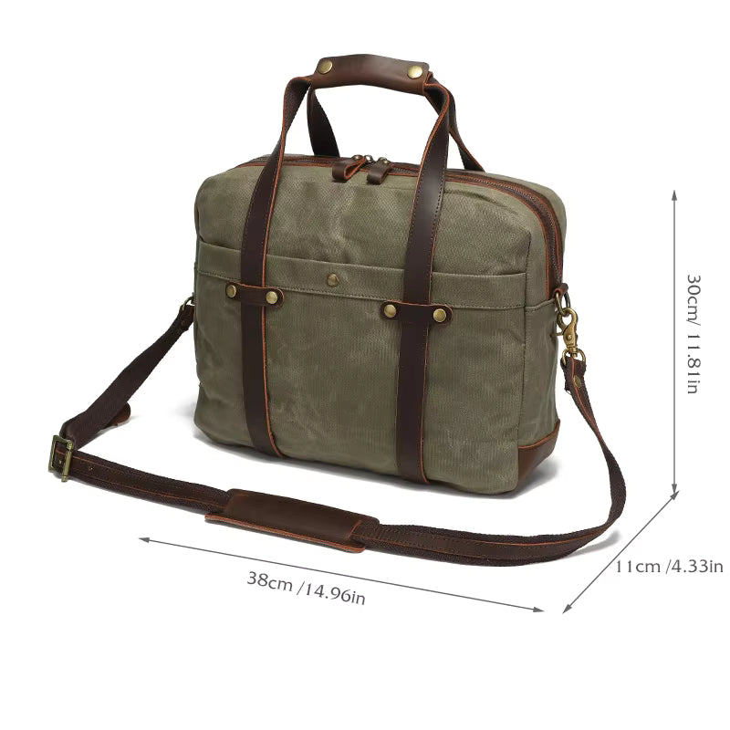 Canvas Laptop Briefcase