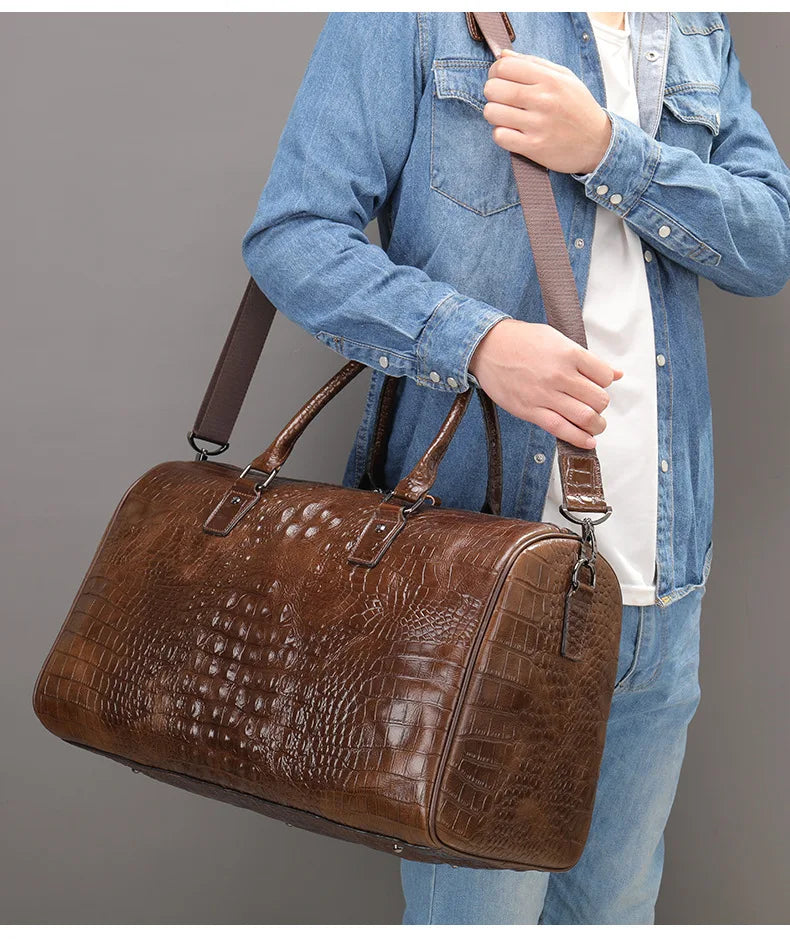 Real Leather Weekend Bag