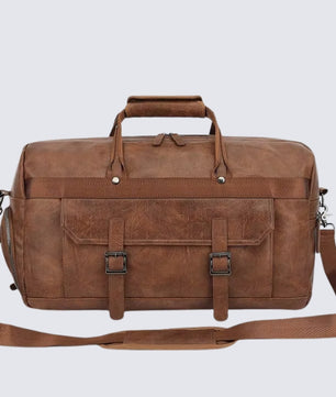 Leather Duffle Handbag
