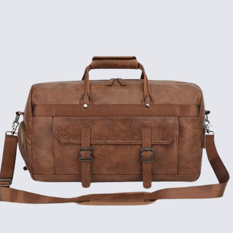 Leather Duffle Handbag