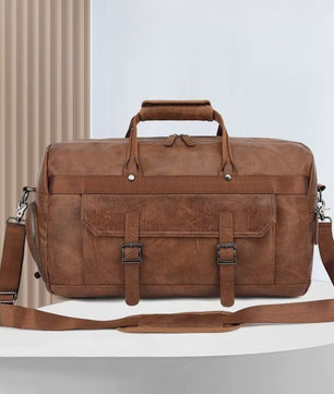 Leather Duffle Handbag