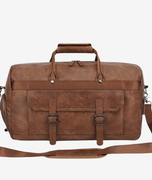 Leather Duffle Handbag