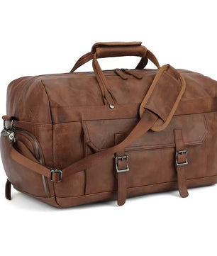 Leather Duffle Handbag