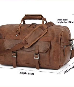 Leather Duffle Handbag