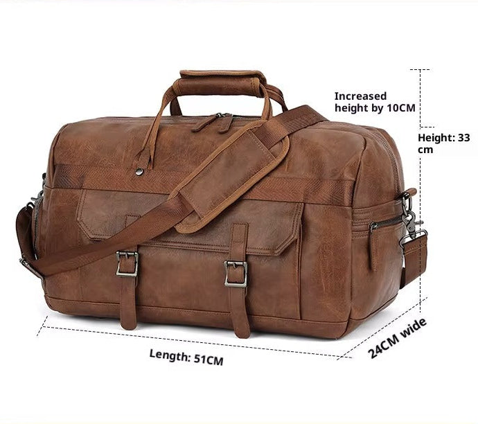 Leather Duffle Handbag