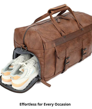 Leather Duffle Handbag