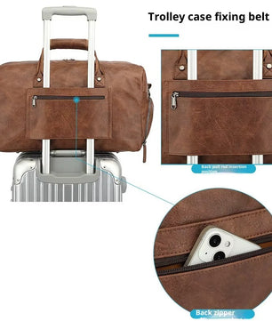 Leather Duffle Handbag