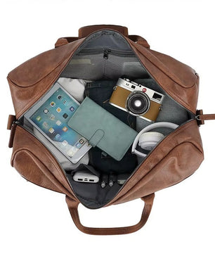 Leather Duffle Handbag