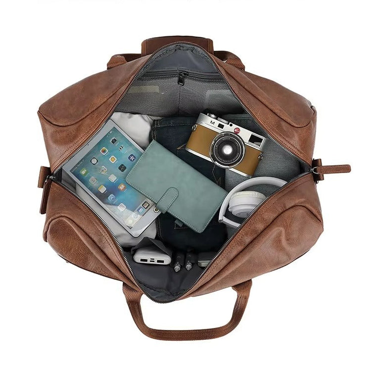 Leather Duffle Handbag