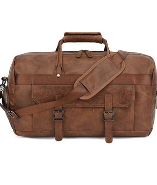 Leather Duffle Handbag