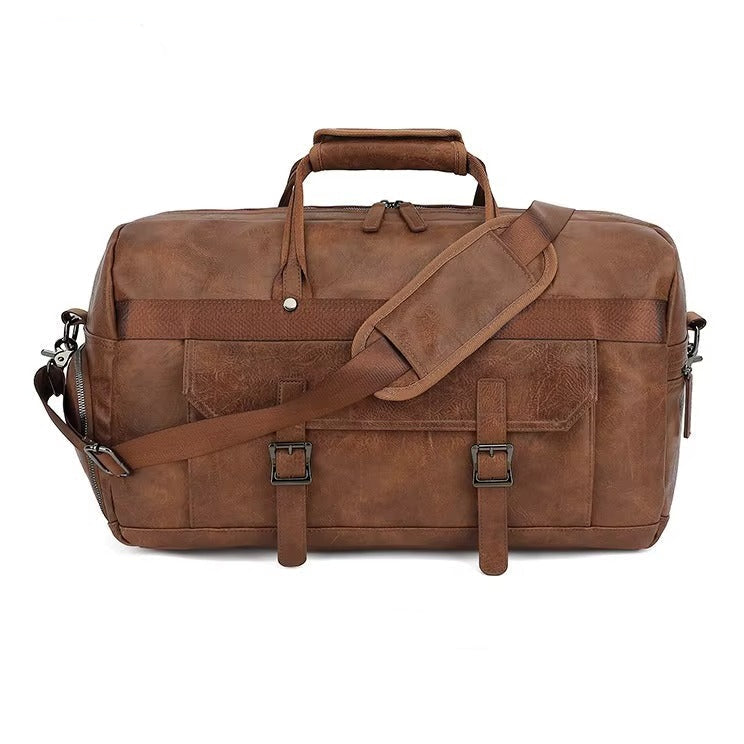 Leather Duffle Handbag