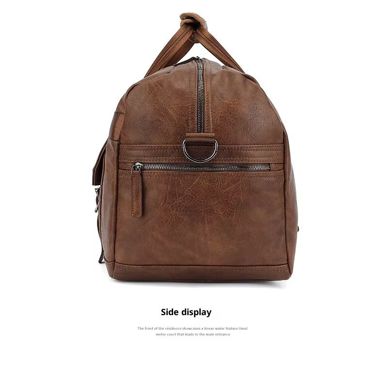 Leather Duffle Handbag