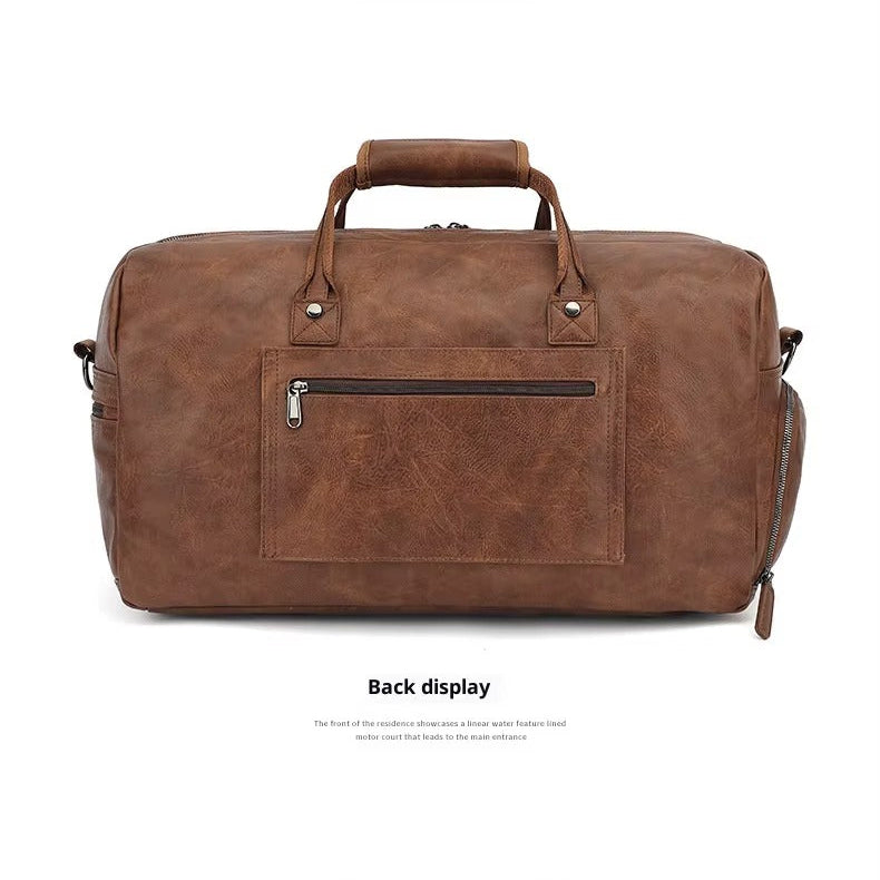 Leather Duffle Handbag