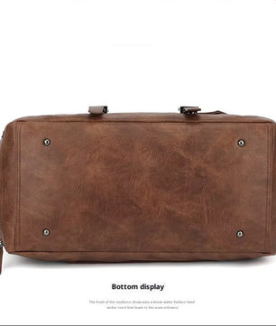 Leather Duffle Handbag