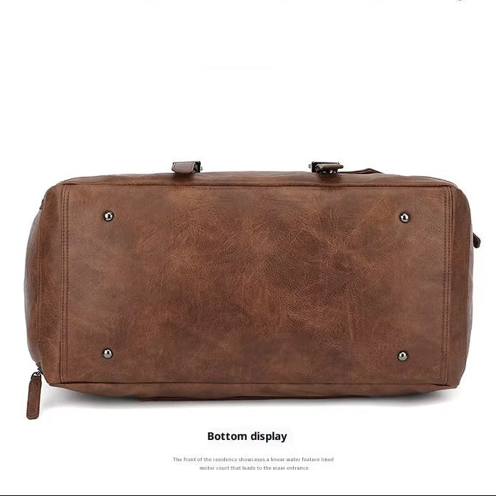 Leather Duffle Handbag
